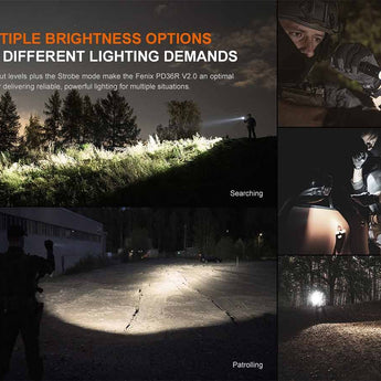 Fenix PD36R V2.0 USB-C Rechargeable LED Flashlight - 1700 Lumens - Luminus SFT40 - Includes 1 x 21700