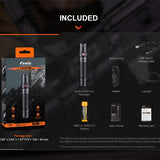 Fenix PD36R V2.0 USB-C Rechargeable LED Flashlight - 1700 Lumens - Luminus SFT40 - Includes 1 x 21700