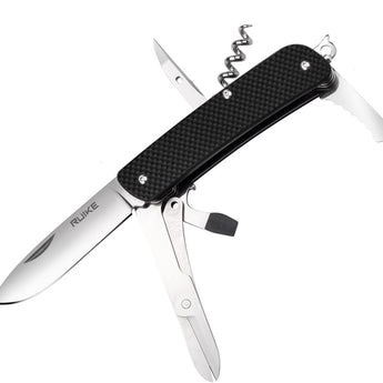 Fenix Ruike L31 Folding Multifunction Knife - 3.35-inch Straight Edge, Clip Point, 18 Featured Tools - Comes in a variety of colors