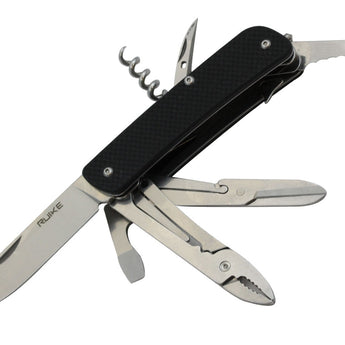 Fenix Ruike M41 Folding Multifunction Knife - 2.79-inch Straight Edge, Clip Point, 18 Featured Tools - Comes in a variety of colors