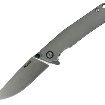 Fenix Ruike P801 Folding Knife - 14C28N Stainless Steel - Blue and Silver