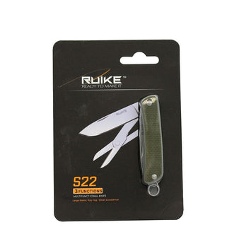 Fenix Ruike S22 Folding Knife - 2.1-Inch Straight Edge, Clip Point - Multiple Colors Available