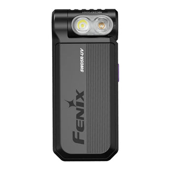 Fenix SW05R USB-C Rechargeable LED Clip Light - 150 Lumens - White and Red or 365nm UV LED - Uses Built-in 700mAh Li-ion Battery Pack - Black or Spruce Green