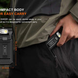 Fenix SW05R USB-C Rechargeable LED Clip Light - 150 Lumens - White and Red or 365nm UV LED - Uses Built-in 700mAh Li-ion Battery Pack - Black or Spruce Green