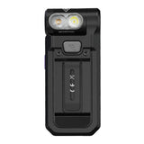 Fenix SW05R USB-C Rechargeable LED Clip Light - 150 Lumens - White and Red or 365nm UV LED - Uses Built-in 700mAh Li-ion Battery Pack - Black or Spruce Green