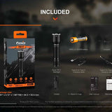 Fenix TK17 Dual Tail Switch Tactical LED Flashlight - 3600 Lumens - CREE XHP50.3 HD - Includes 1 x USB-C Rechargeable 21700