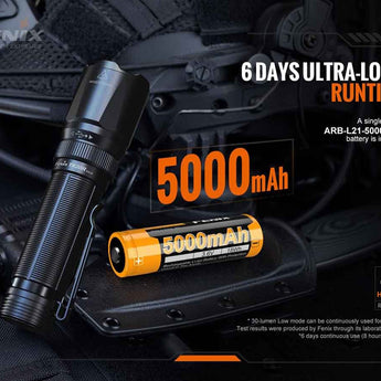 Fenix TK20R V2.0 USB-C Rechargeable LED Flashlight - 3 x Luminus SFT70 - 3000 Lumens - Includes 1 x 21700