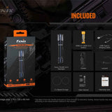 Fenix TK20R V2.0 USB-C Rechargeable LED Flashlight - 3 x Luminus SFT70 - 3000 Lumens - Includes 1 x 21700