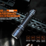 Fenix TK20R V2.0 USB-C Rechargeable LED Flashlight - 3 x Luminus SFT70 - 3000 Lumens - Includes 1 x 21700