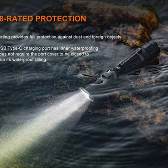 Fenix TK21R USB-C Rechargeable LED Flashlight - 3600 Lumens - Luminus SFT90 - Includes 1 x 21700