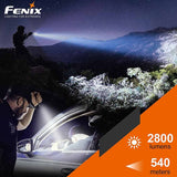 Fenix TK22-TAC LED Flashlight - 2800 Lumens - Luminus SFT70 - Includes 1 x USB-C Rechargeable 21700