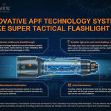 Fenix TK22-TAC LED Flashlight - 2800 Lumens - Luminus SFT70 - Includes 1 x USB-C Rechargeable 21700