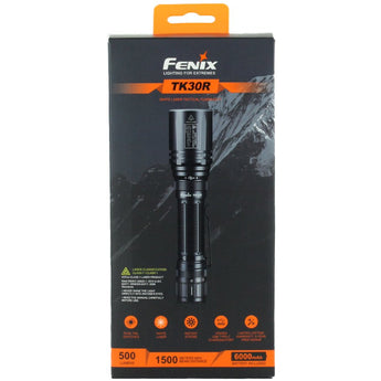 Fenix TK30R USB-C Rechargeable White Laser Flashlight - 500 Lumens - Includes 1 x 21700