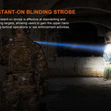 Fenix TK30R USB-C Rechargeable White Laser Flashlight - 500 Lumens - Includes 1 x 21700