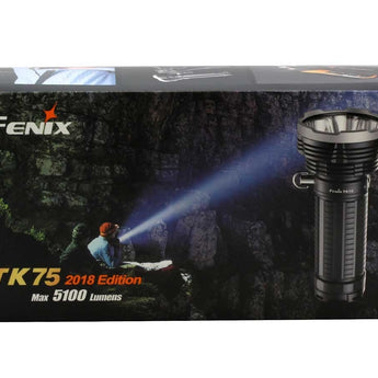 Fenix TK75 (2018) Darkness Terminator Rechargeable LED Flashlight - 4 x CREE XHP35 HI LED - 5100 Lumens - Uses 4 x 18650