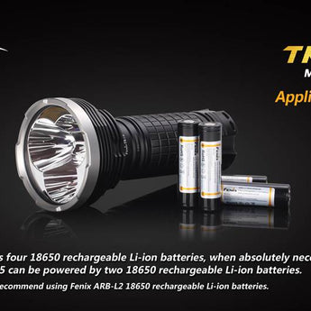 Fenix TK75 Flashlight with CREE XM-L2 LED - 2900 Lumens - Uses 4 x 18650