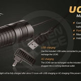 Fenix UC40 USB Rechargeable Flashlight with AC Adapter and Holster - CREE XP-G2 R5 LED - 420 Lumens - Runs on Li-ion Battery Pack (Included) or 1 x 18650 or 2 x CR123As
