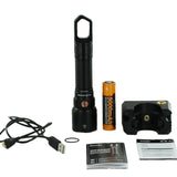 Fenix WF25RM Multi-Functional Cradle Charging Duty LED Flashlight - 3000 Lumens - Luminus SST70 - 365nm UV - Includes 1 x ARB-L21-5000U
