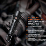 Fenix WF25RM Multi-Functional Cradle Charging Duty LED Flashlight - 3000 Lumens - Luminus SST70 - 365nm UV - Includes 1 x ARB-L21-5000U