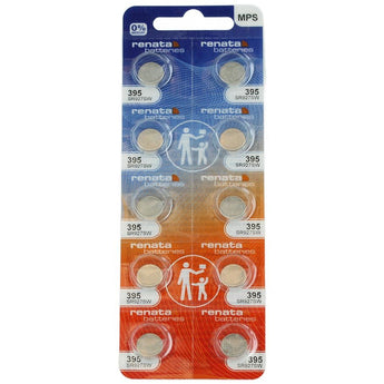 Renata 395 MPS 55mAh 1.55V Silver Oxide Coin Cell Battery - 1 Piece Tear Strip, Sold Individually