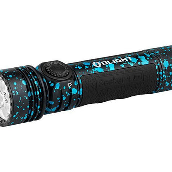 Olight Seeker 4 Pro Rechargeable LED Flashlight - 4600 Lumens - Cool White or Neutral White - Includes 1 x 21700 - Multiple Color Options