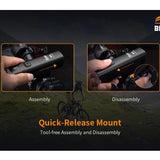 Fitorch BK15 USB-C Rechargeable LED Bike Light - 1500 Lumens - Uses Built-in 4500mAh Li-ion Battery Pack