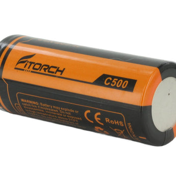 Fitorch C500 26650 5000mAh 3.7V Lithium Ion (Li-ion) Flat Top Battery