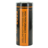 Fitorch C500 26650 5000mAh 3.7V Lithium Ion (Li-ion) Flat Top Battery