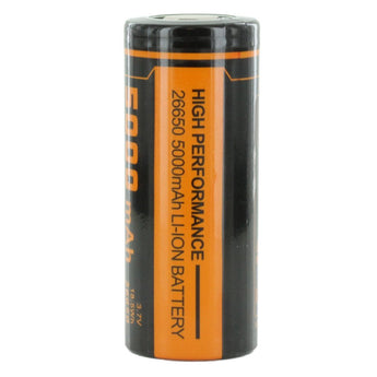 Fitorch C500 26650 5000mAh 3.7V Lithium Ion (Li-ion) Flat Top Battery