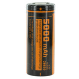Fitorch C500 26650 5000mAh 3.7V Lithium Ion (Li-ion) Flat Top Battery
