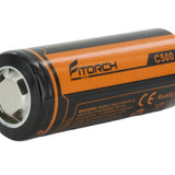 Fitorch C500 26650 5000mAh 3.7V Lithium Ion (Li-ion) Flat Top Battery