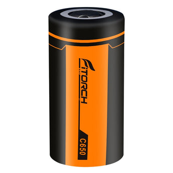 FiTorch C650 32650 6500mAh 3.7V Lithium Ion (Li-ion) Flat Top Battery for the P50