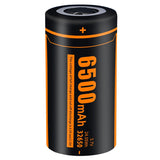 FiTorch C650 32650 6500mAh 3.7V Lithium Ion (Li-ion) Flat Top Battery for the P50