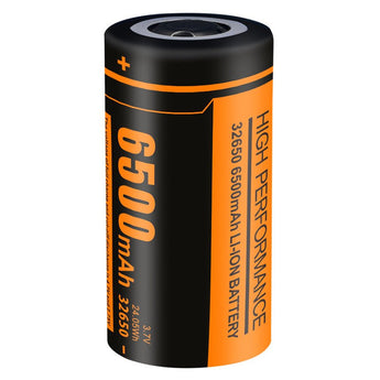 FiTorch C650 32650 6500mAh 3.7V Lithium Ion (Li-ion) Flat Top Battery for the P50
