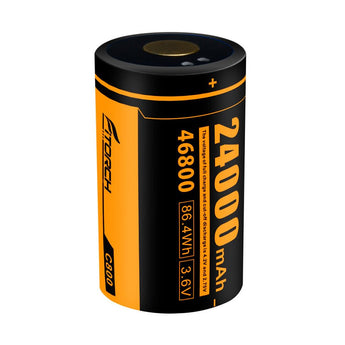 Fitorch C800 3.6V 24000mAh 46800 High-Drain Lithium Ion (Li-Ion) Battery