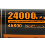 Fitorch C800 3.6V 24000mAh 46800 High-Drain Lithium Ion (Li-Ion) Battery