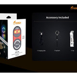 Fitorch K2 Lite USB-C Rechargeable LED Keylight - 1000 Lumens - Uses Built-in 280mAh Li-ion Battery Pack - Multiple Colors - Aluminum or Titanium