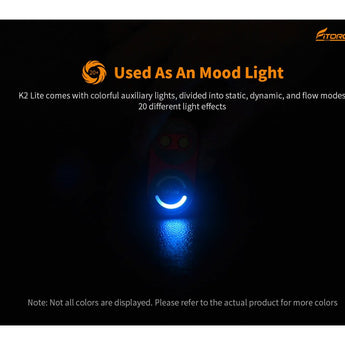 Fitorch K2 Lite USB-C Rechargeable LED Keylight - 1000 Lumens - Uses Built-in 280mAh Li-ion Battery Pack - Multiple Colors - Aluminum or Titanium