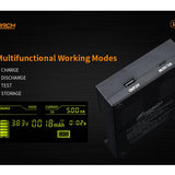 Fitorch Lii-M4S 4-Channel Smart Battery Charger for Li-ion, Ni-Cd, & NiMH Batteries