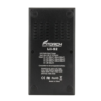 Fitorch Lii-S2 2-Channel Smart Battery Charger for Li-ion, Ni-Cd, & NiMH Batteries