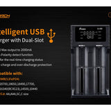 Fitorch Lii-S2 2-Channel Smart Battery Charger for Li-ion, Ni-Cd, & NiMH Batteries