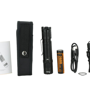 Fitorch M20 USB-C Rechargeable LED Flashlight - 3000 Lumens - Includes 1 x 18650
