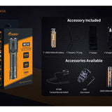 Fitorch M30 USB-C Rechargeable LED Flashlight - 3300 Lumens - Includes 1 x 18650