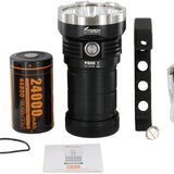 Fitorch P200 USB-C Rechargeable LED Search Light - 14000 Lumens - Includes 1 x 3.6V 24000mAh 46800 - Black or White