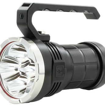 Fitorch P200 USB-C Rechargeable LED Search Light - 14000 Lumens - Includes 1 x 3.6V 24000mAh 46800 - Black or White