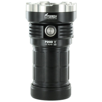 Fitorch P200 USB-C Rechargeable LED Search Light - 14000 Lumens - Includes 1 x 3.6V 24000mAh 46800 - Black or White