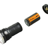 Fitorch P200 USB-C Rechargeable LED Search Light - 14000 Lumens - Includes 1 x 3.6V 24000mAh 46800 - Black or White