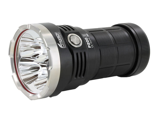 Fitorch P200 USB-C Rechargeable LED Search Light - 14000 Lumens - Includes 1 x 3.6V 24000mAh 46800 - Black or White