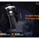 Fitorch P200 USB-C Rechargeable LED Search Light - 14000 Lumens - Includes 1 x 3.6V 24000mAh 46800 - Black or White