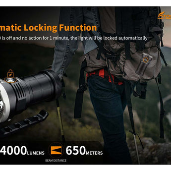 Fitorch P200 USB-C Rechargeable LED Search Light - 14000 Lumens - Includes 1 x 3.6V 24000mAh 46800 - Black or White